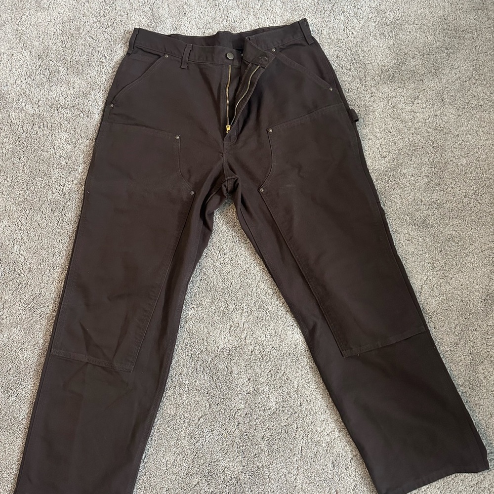 Carhartt Carpenters Dark Brown Size 36/32